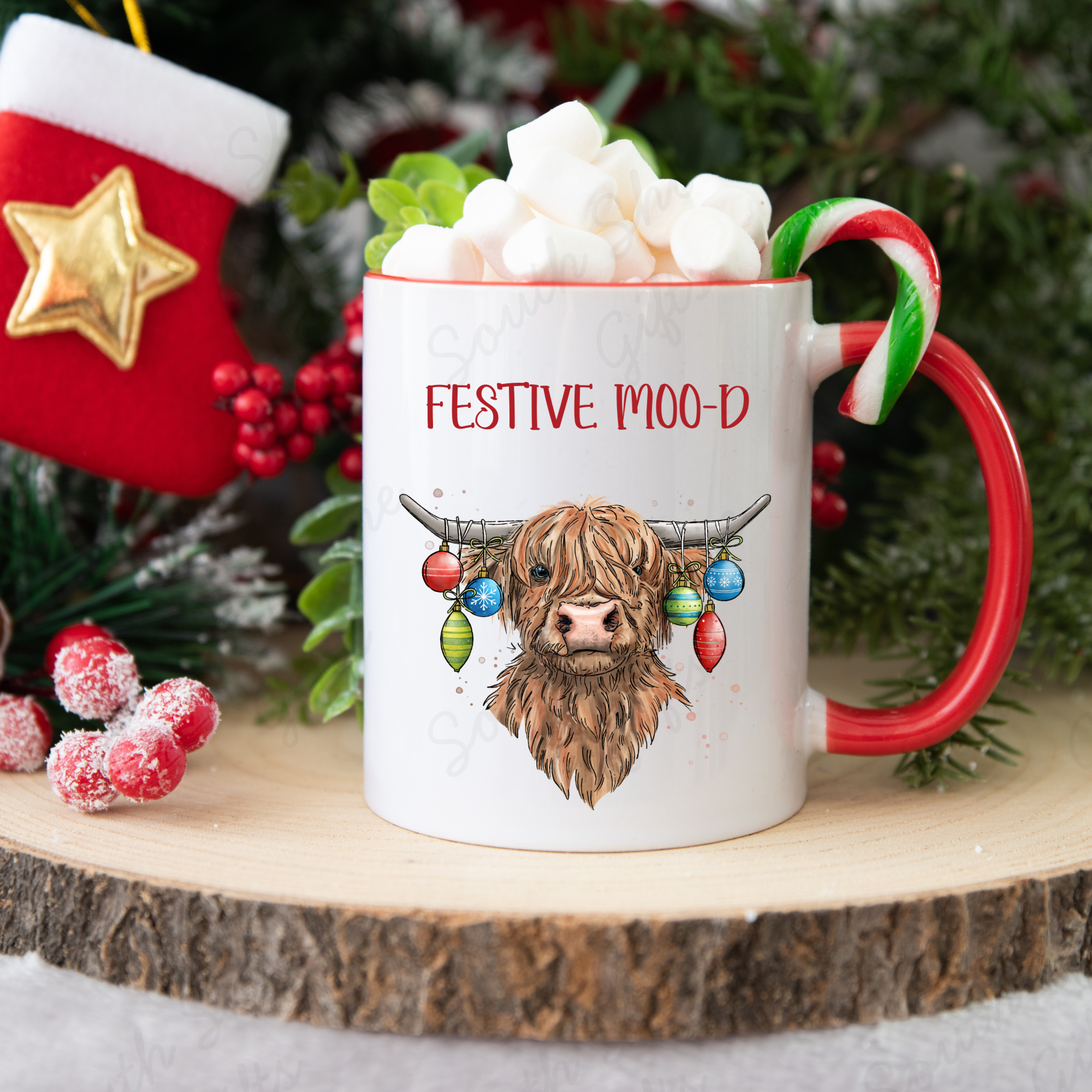 Festive MOO-D Mug