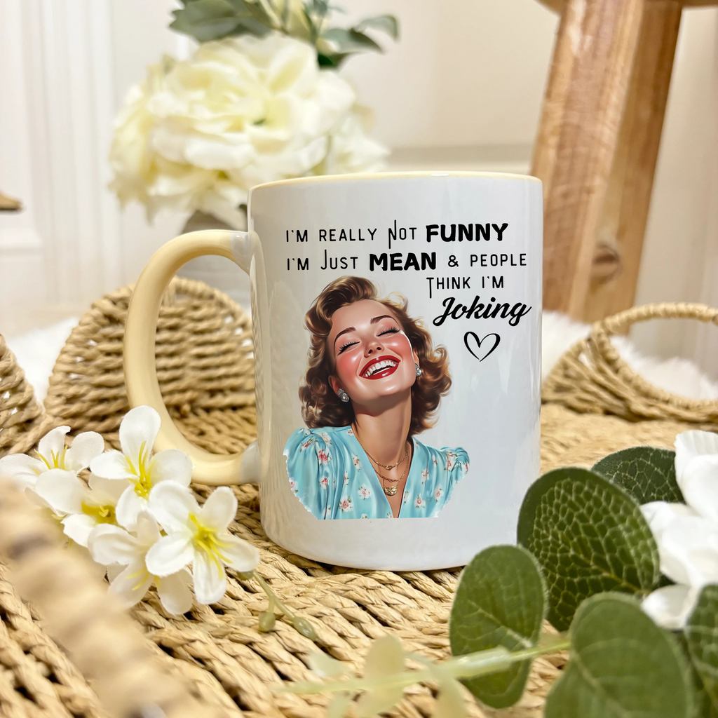 Vintage Retro Sarcastic/Sweary/Humour Mugs - 9 Designs