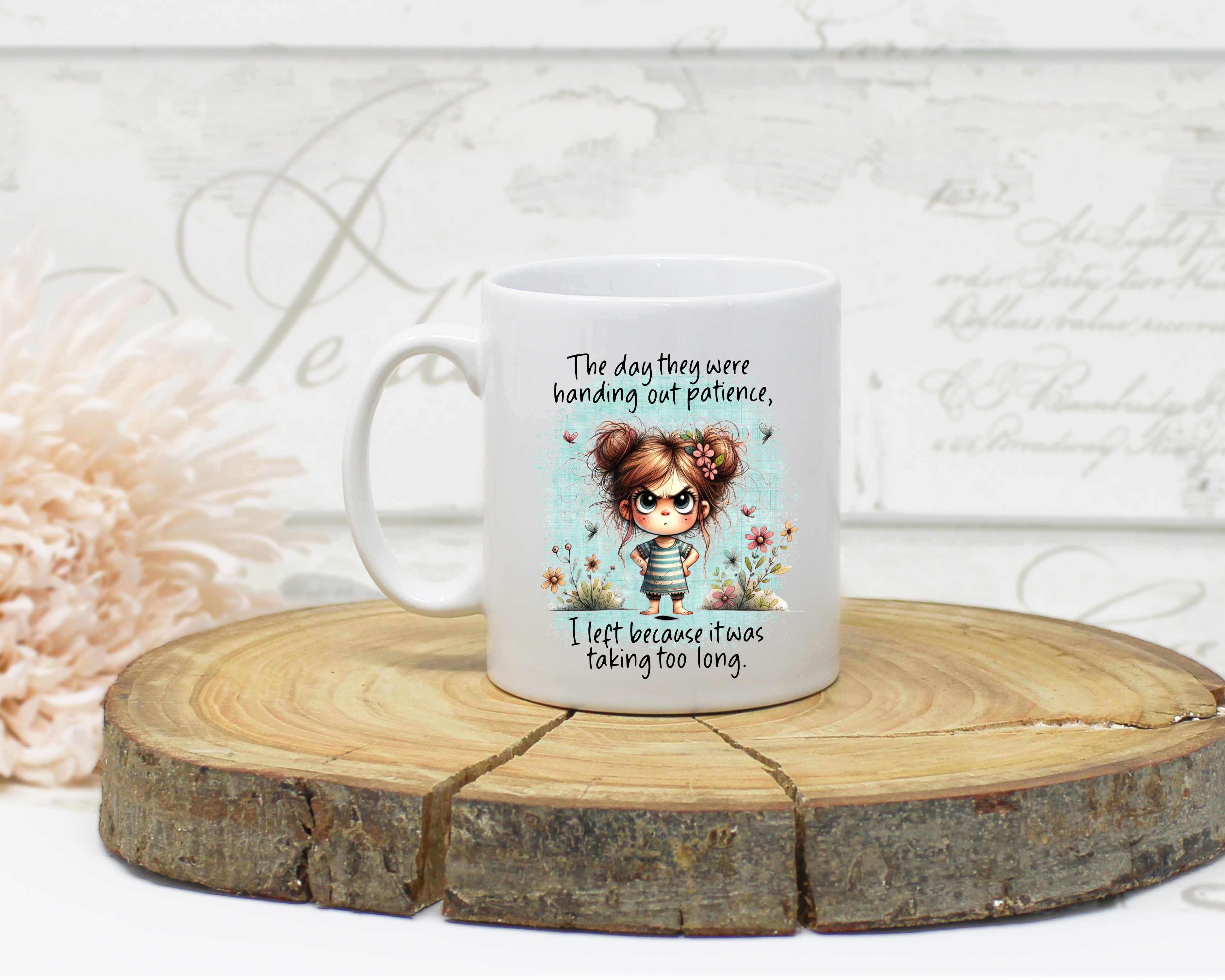 Handing Out Patience Humour Mug