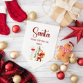 Personalised Pennant Santa & Initial