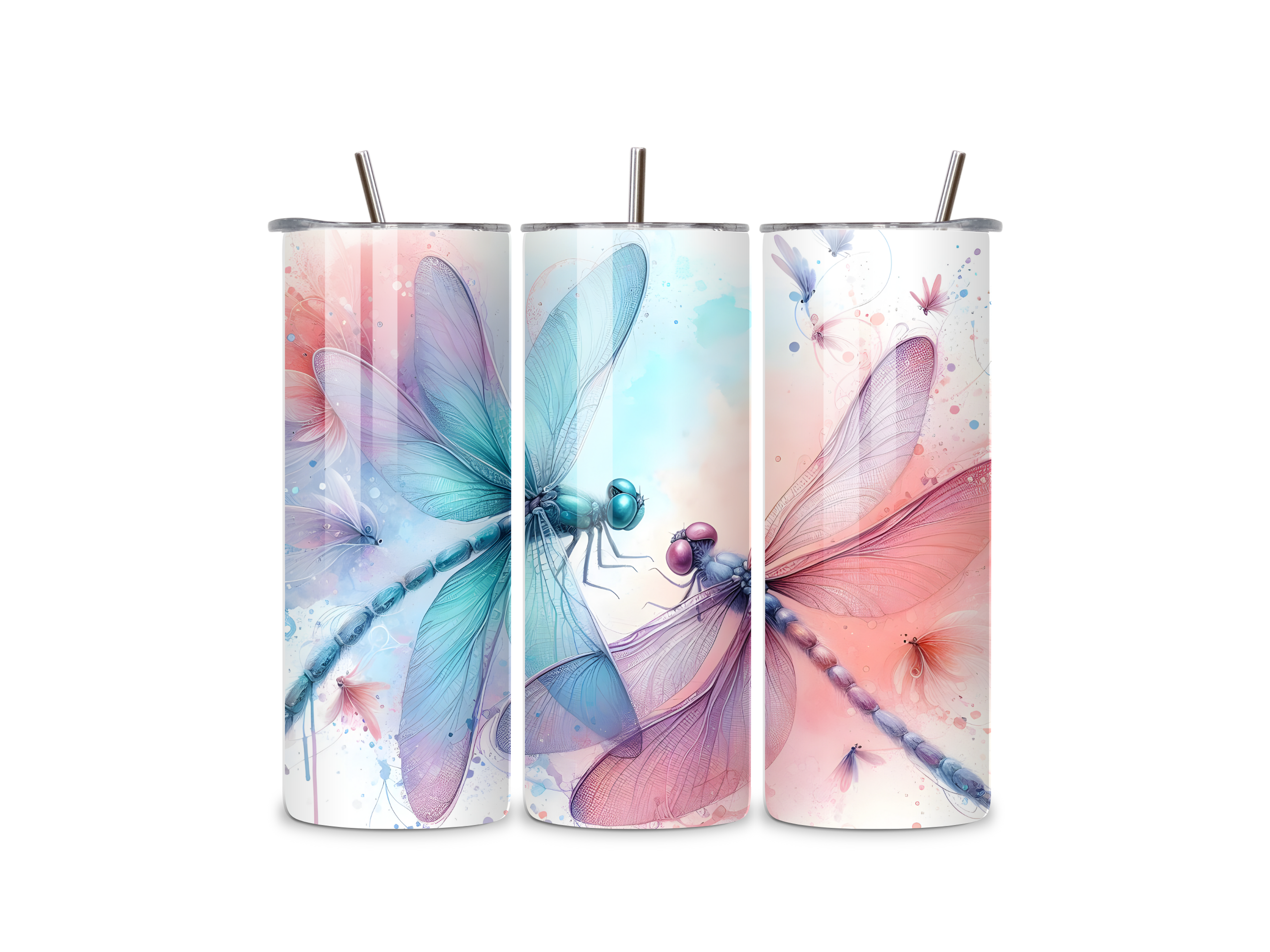 Watercolour Dragonfly 20oz Tumbler