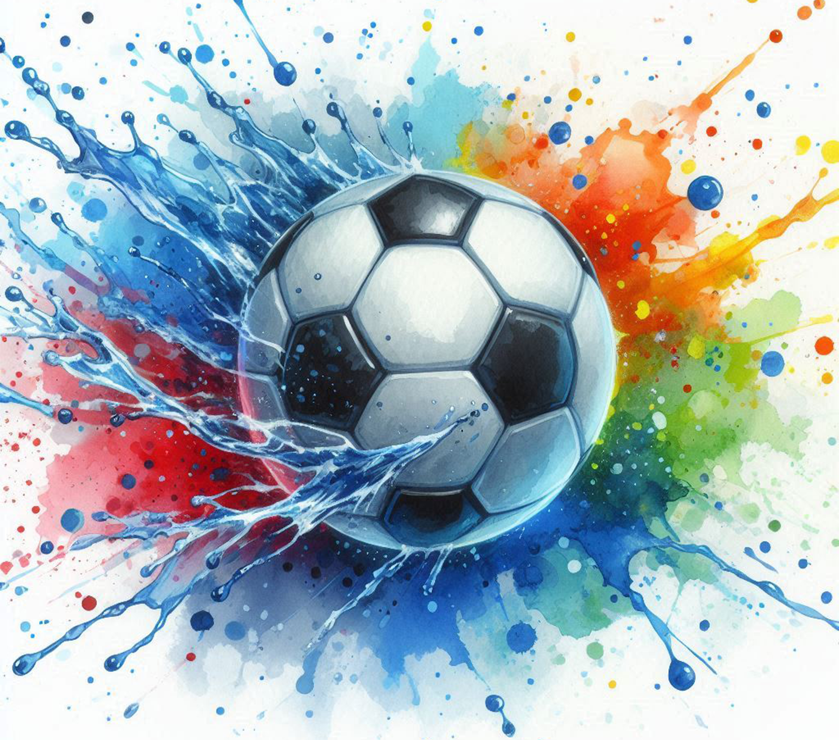 Football Colour Splash 20oz Stainless Steel Skinny Tumbler