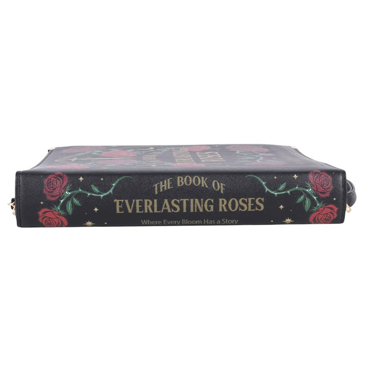 Gothic Rose Book Shaped Crossbody Bag