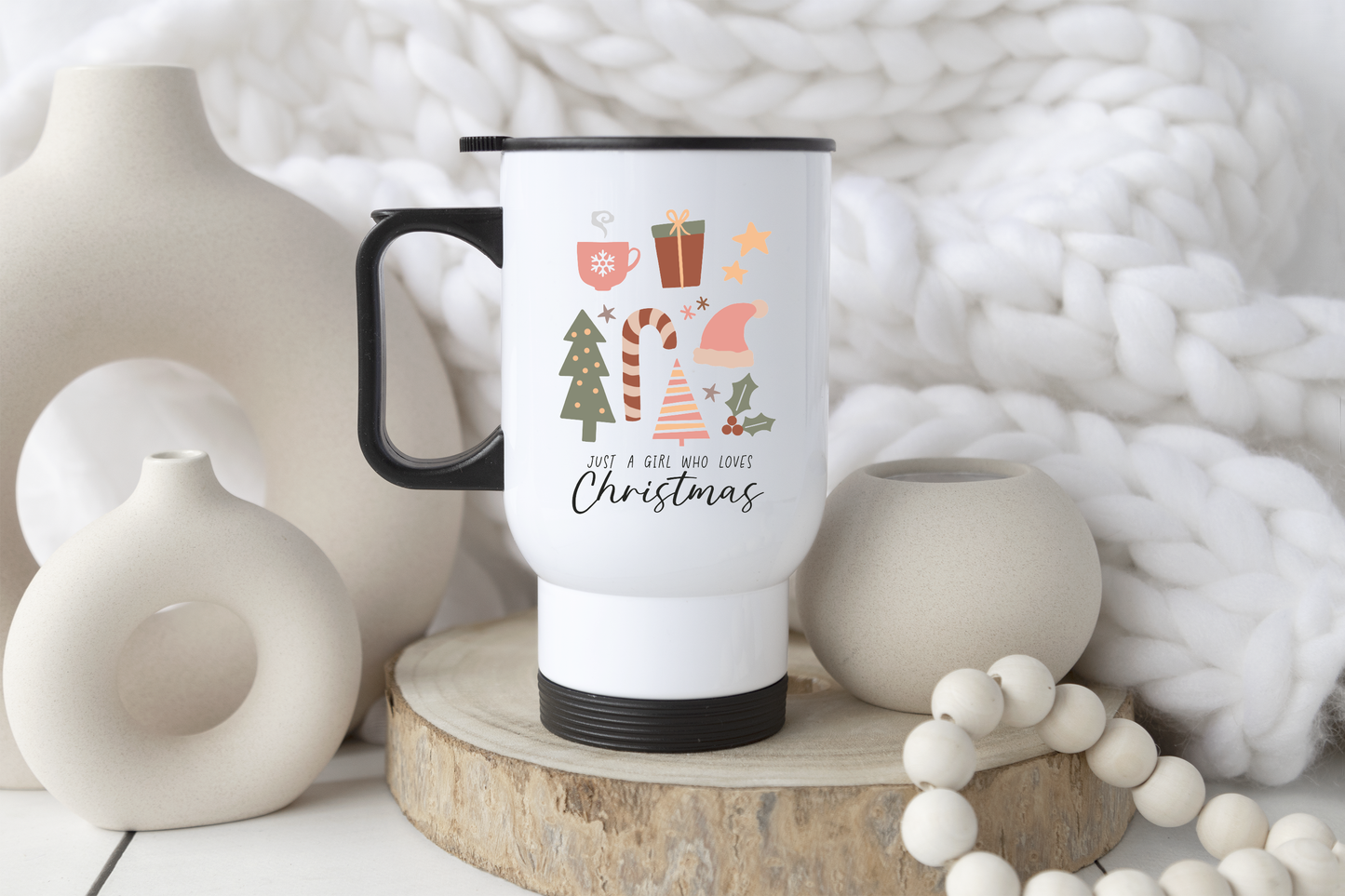 Just a Girl Who Loves Christmas Mug or Travel Mug
