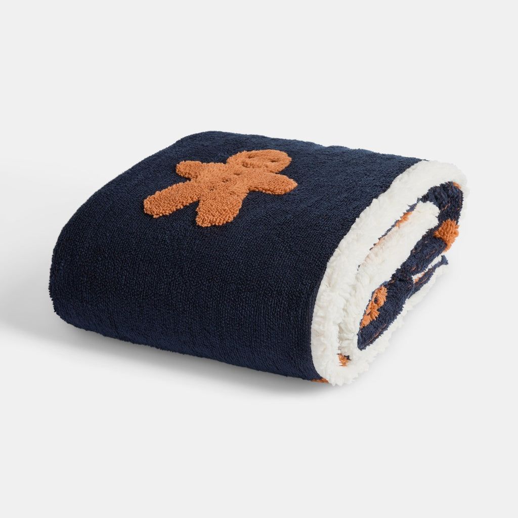 Tufted Gingerbread Fleece Throw - 4 Colours