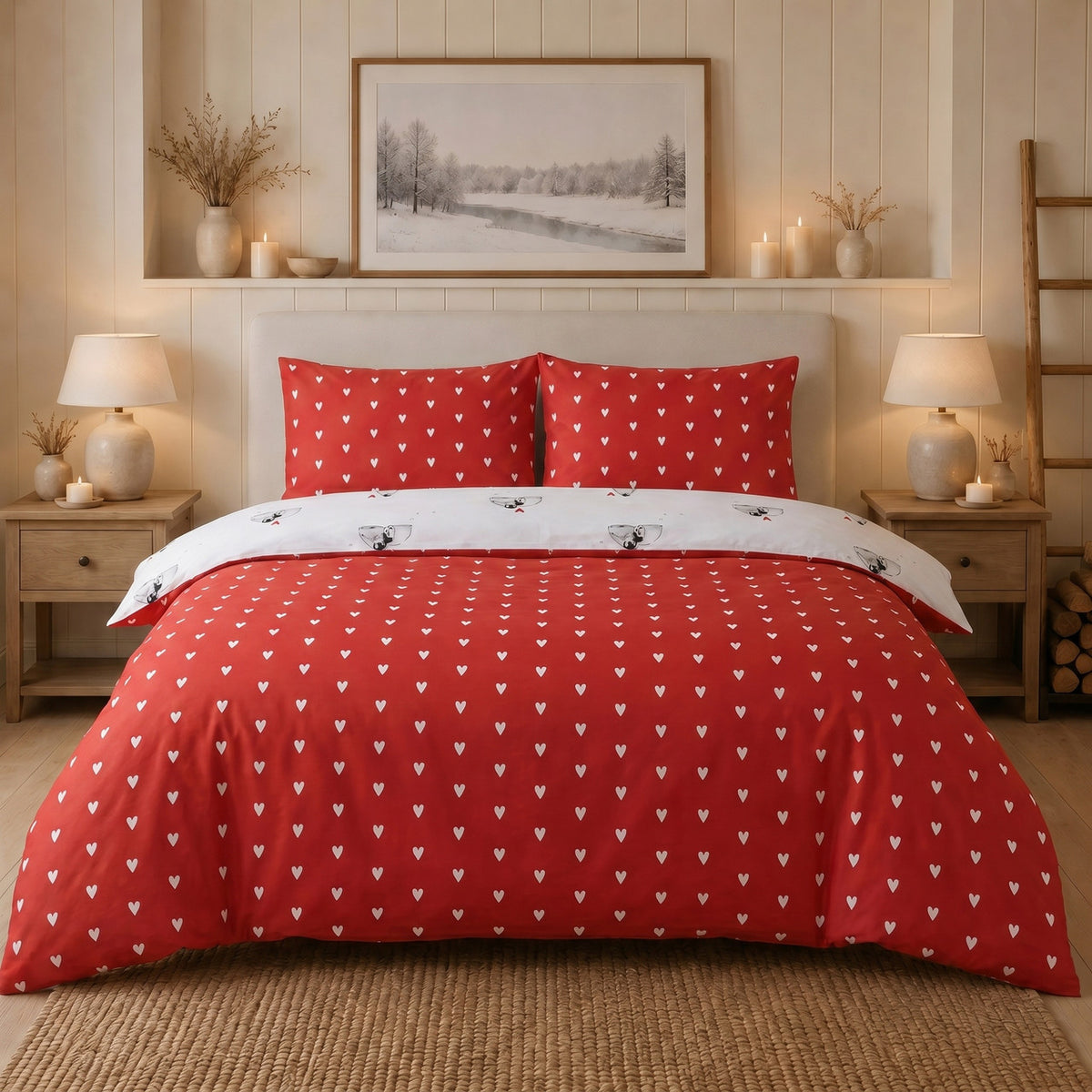 Cute Penguins Duvet Set