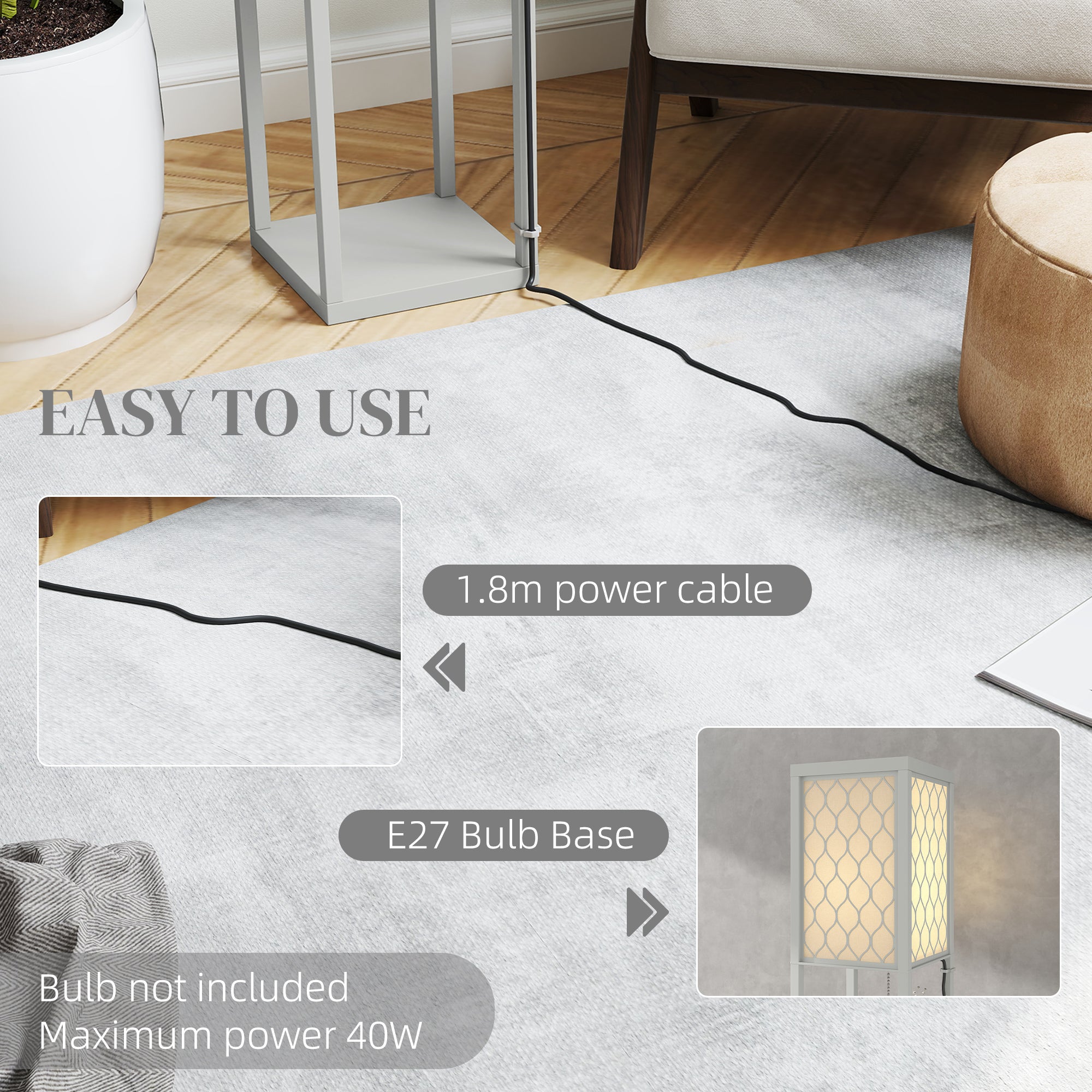 Three-Shelf Standing Lamp - 2 Options