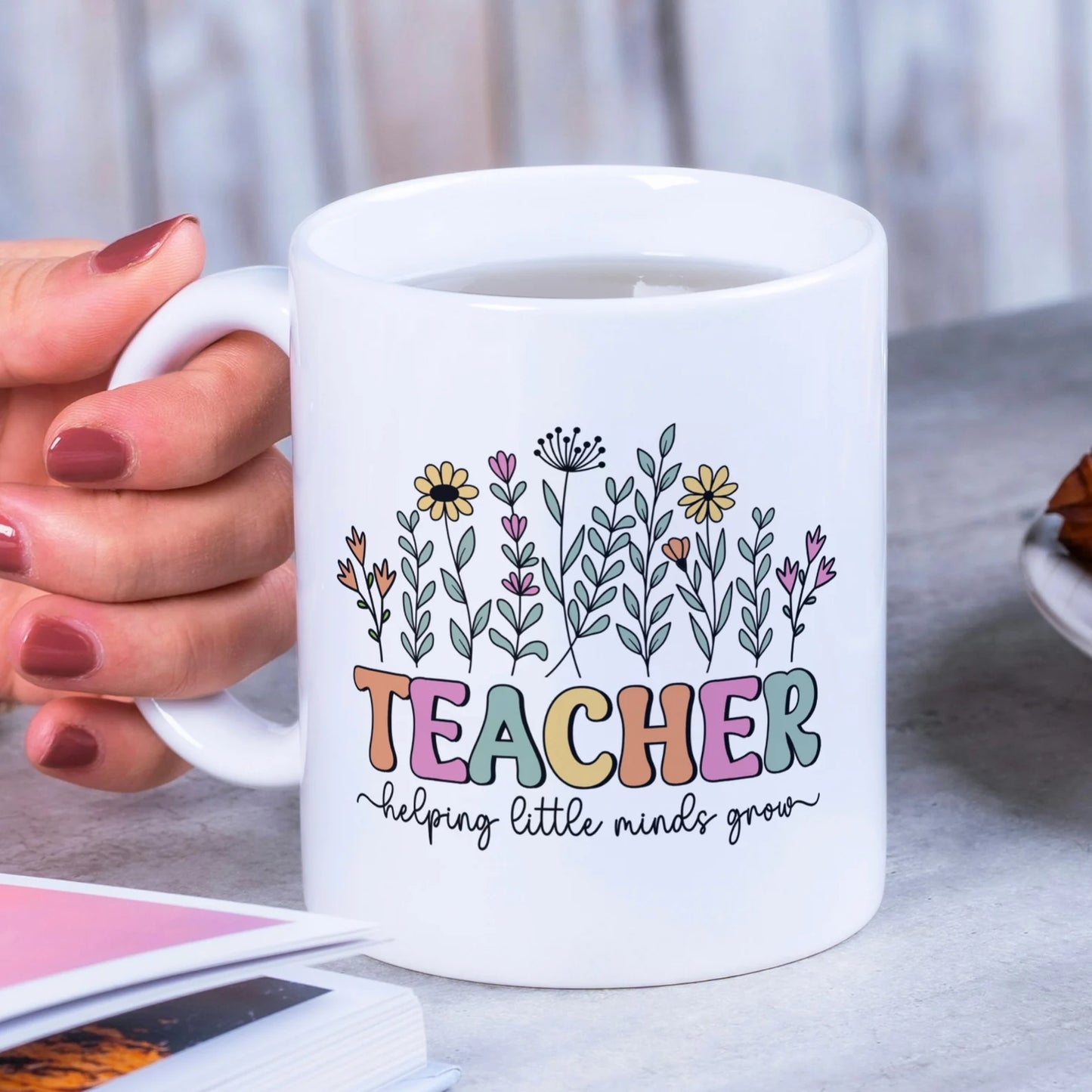 Teacher Mug & Teddy Gift - Choice of 2 Mugs