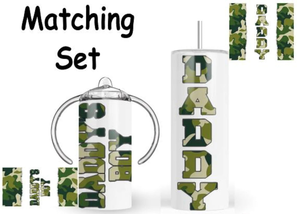 Daddy & Daddy's Boy Matching Tumbler Set