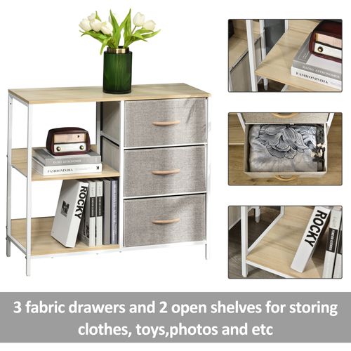 Chest Dresser with 3 Drawers Storage Cabinet
