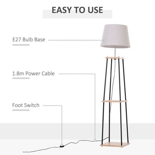 Modern Shelf Floor Lamp Standing Light
