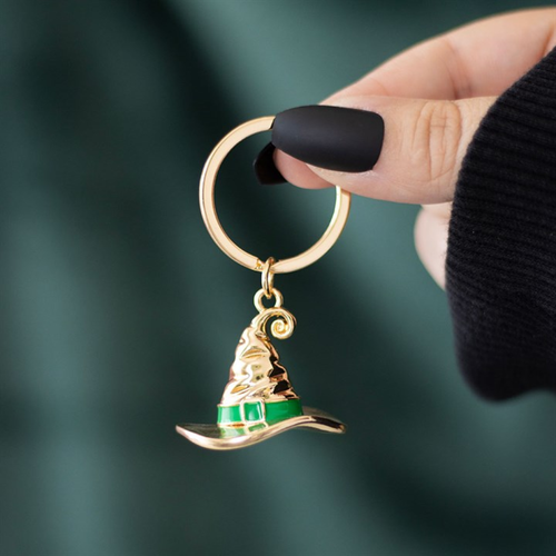 Bad Witch Alloy Witches Hat Keyring