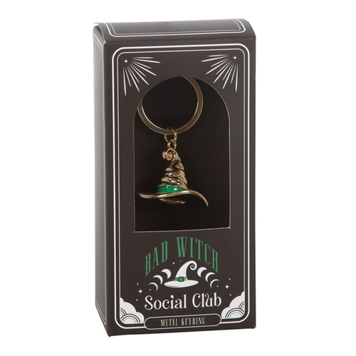 Bad Witch Alloy Witches Hat Keyring