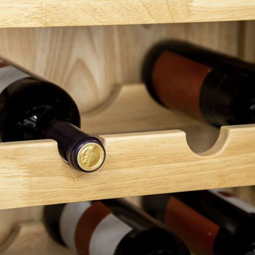 Wooden Cabinet with 20-Bottle Wine Rack