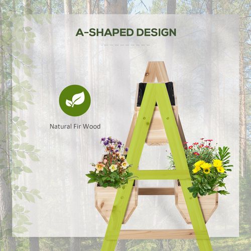 Wooden Raised Garden Bed Planter Box with Stand