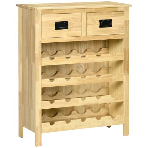 Wooden Cabinet with 20-Bottle Wine Rack