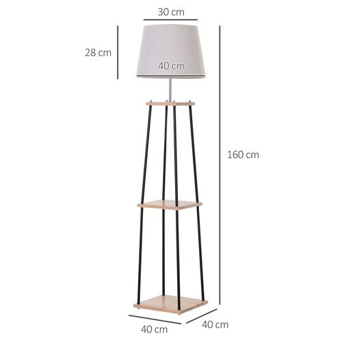 Modern Shelf Floor Lamp Standing Light