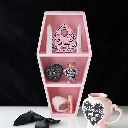 Pink Coffin Trinket Shelf