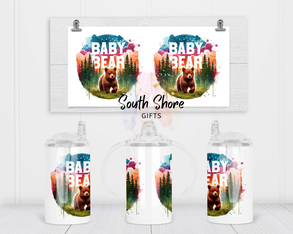 Bear Family Tumbler Set – Papa Bear, Mama Bear & Baby Bear