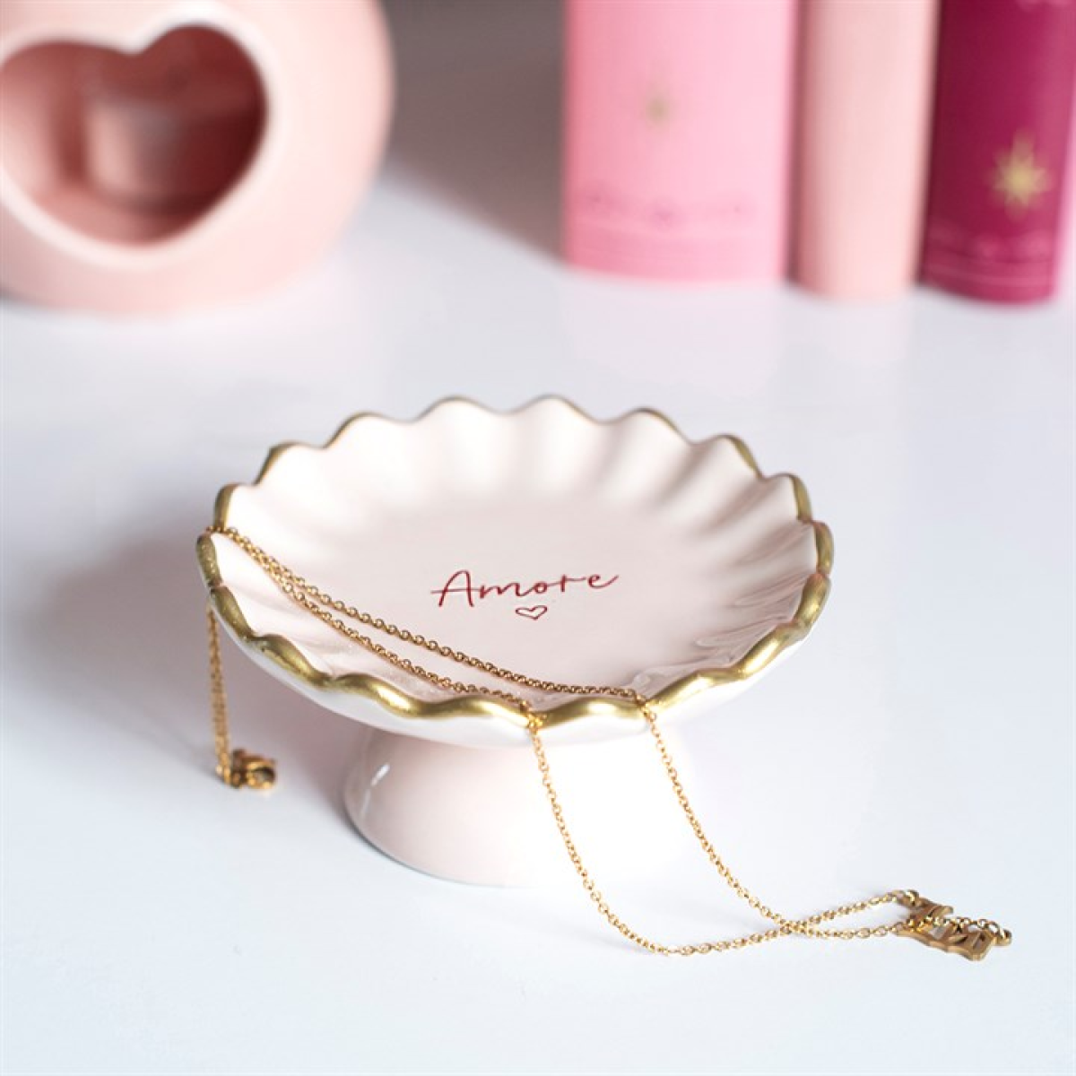 Amore Pedestal Trinket Dish