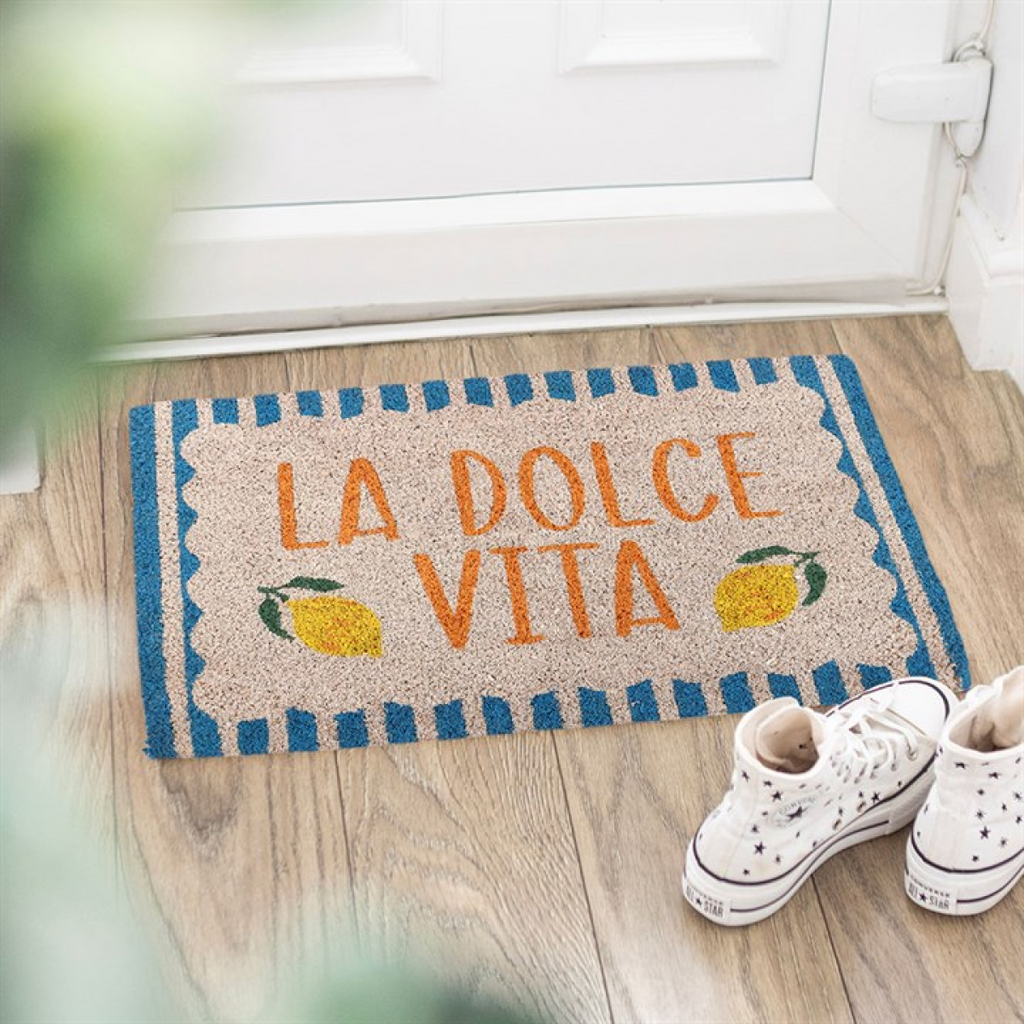 Blue La Dolce Vita Doormat