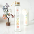 Chakra Flow Reusable Glass Water Bottle