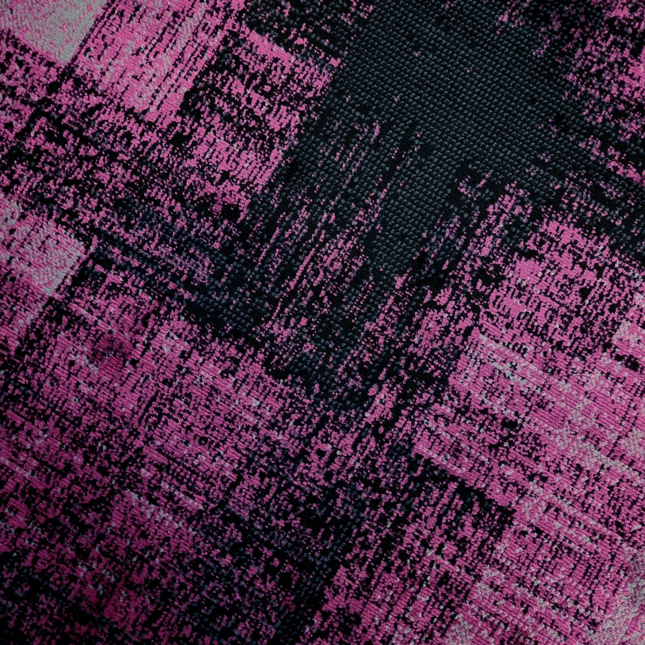 Modern Purple Black Abstract Geometric Soft Carpet Rug