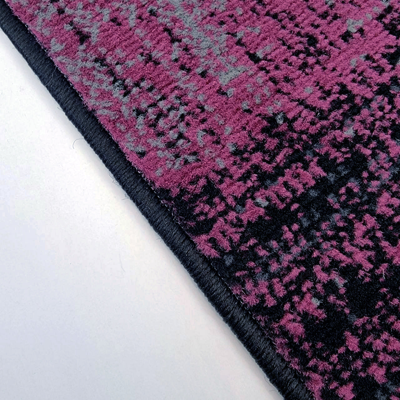 Modern Purple Black Abstract Geometric Soft Carpet Rug