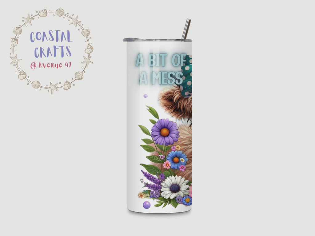 20oz Stainless Steel Skinny Tumbler - A Bit of a Mess...