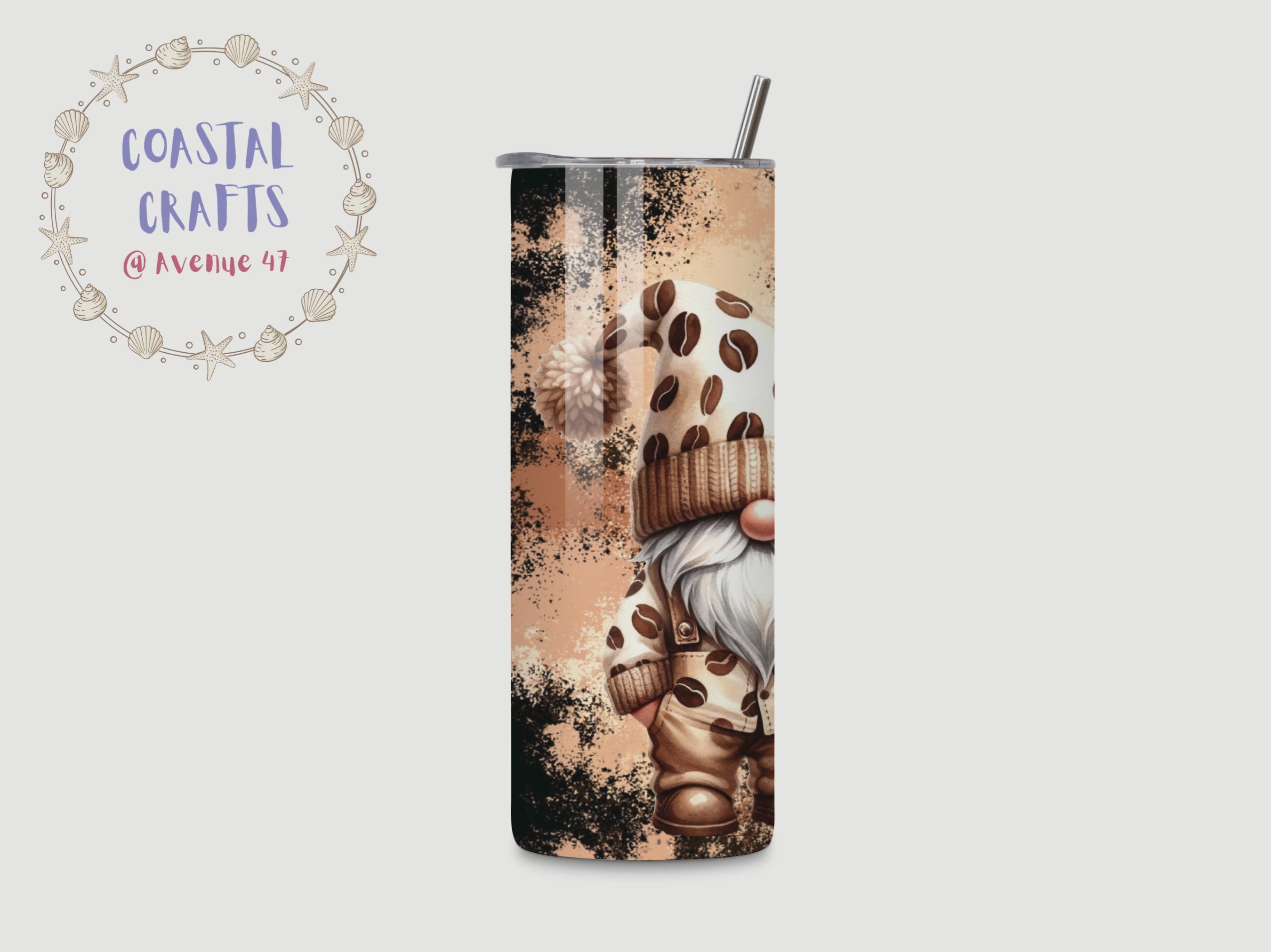 20oz Stainless Steel Skinny Tumbler - Coffee Gnomes