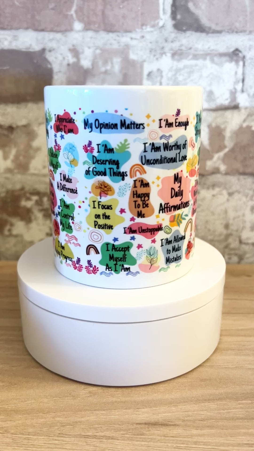 My Daily Affirmations - Vibrant. Mug or Travel Mug