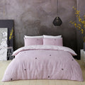 Printed Honey Bee Duvet Set - Pink