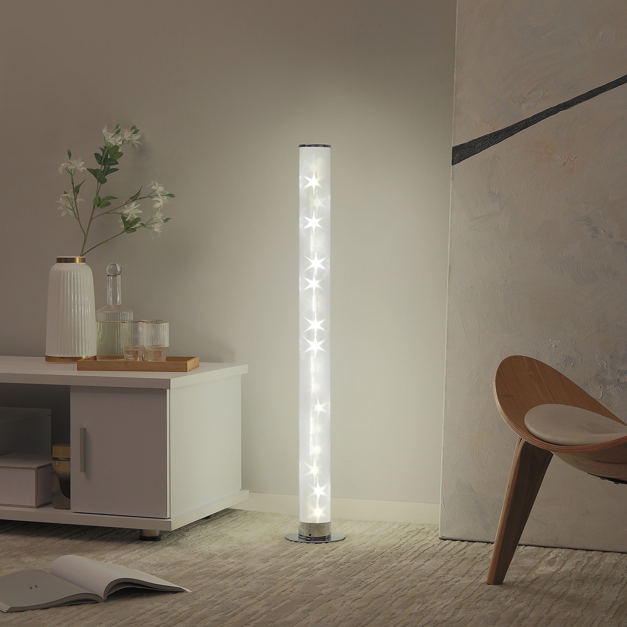 RGB Floor Lamp, Dimmable Corner Lamp with Remote Control