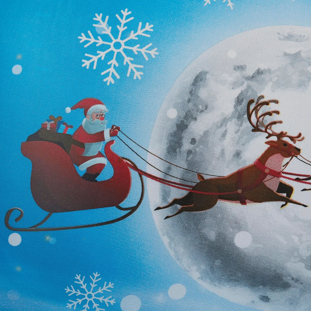 Santa Glow In The Dark Christmas Duvet Cover Set in Multicolour