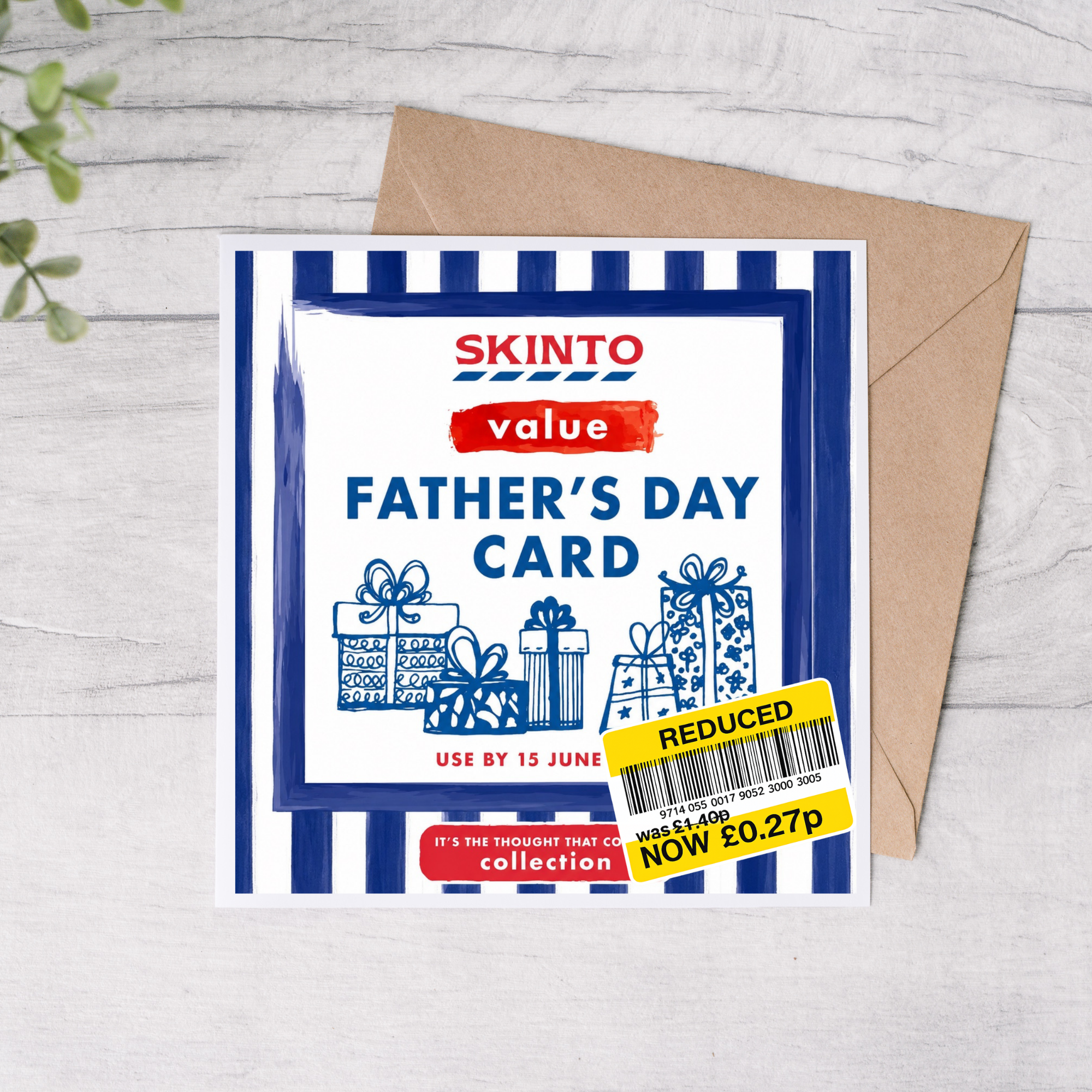 Skinto Value Funny Fathers Day Card | Joke Card | FREE Postage