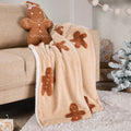 Tufted Gingerbread Fleece Throw - 4 Colours