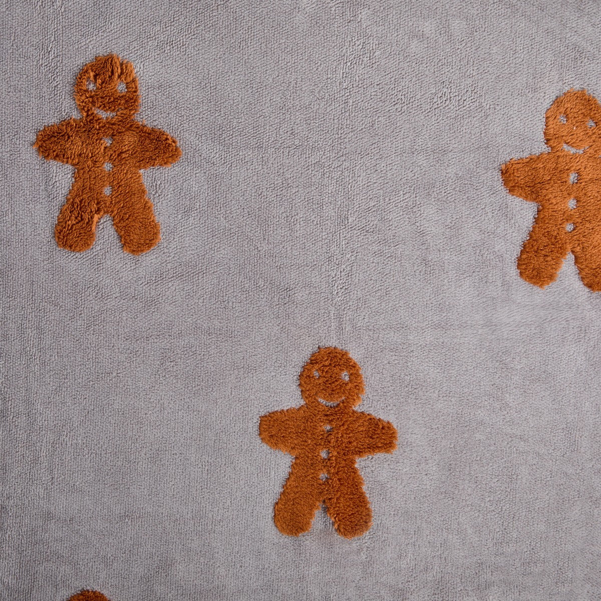 Tufted Gingerbread Fleece Throw - 4 Colours
