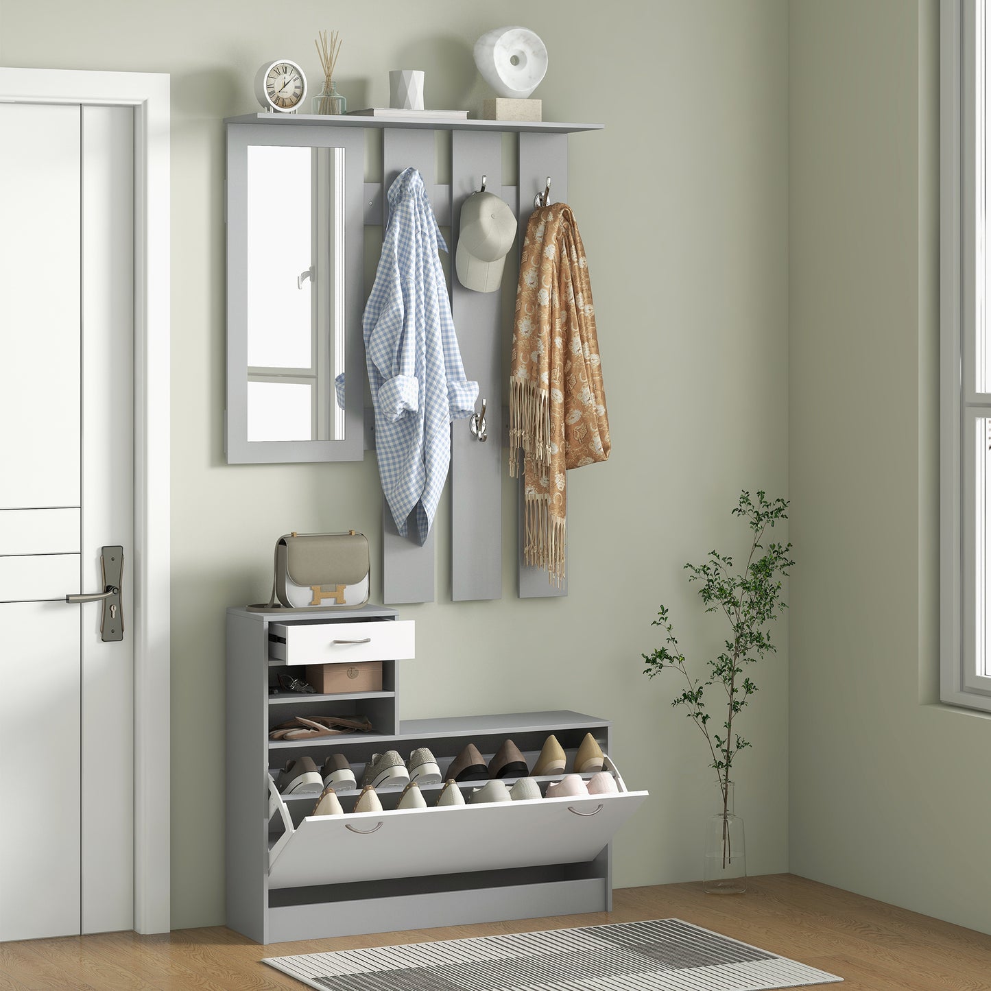 Three-in-One Hallway Storage Set - 3 Colour Options