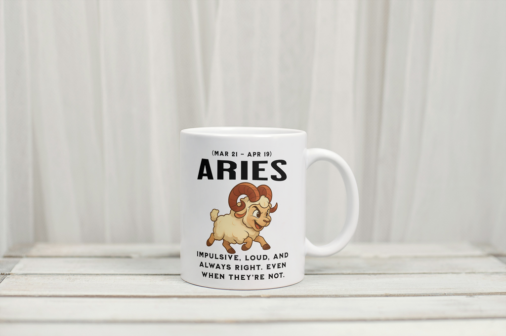 Sarcastic Starsign Mugs - 12 Designs