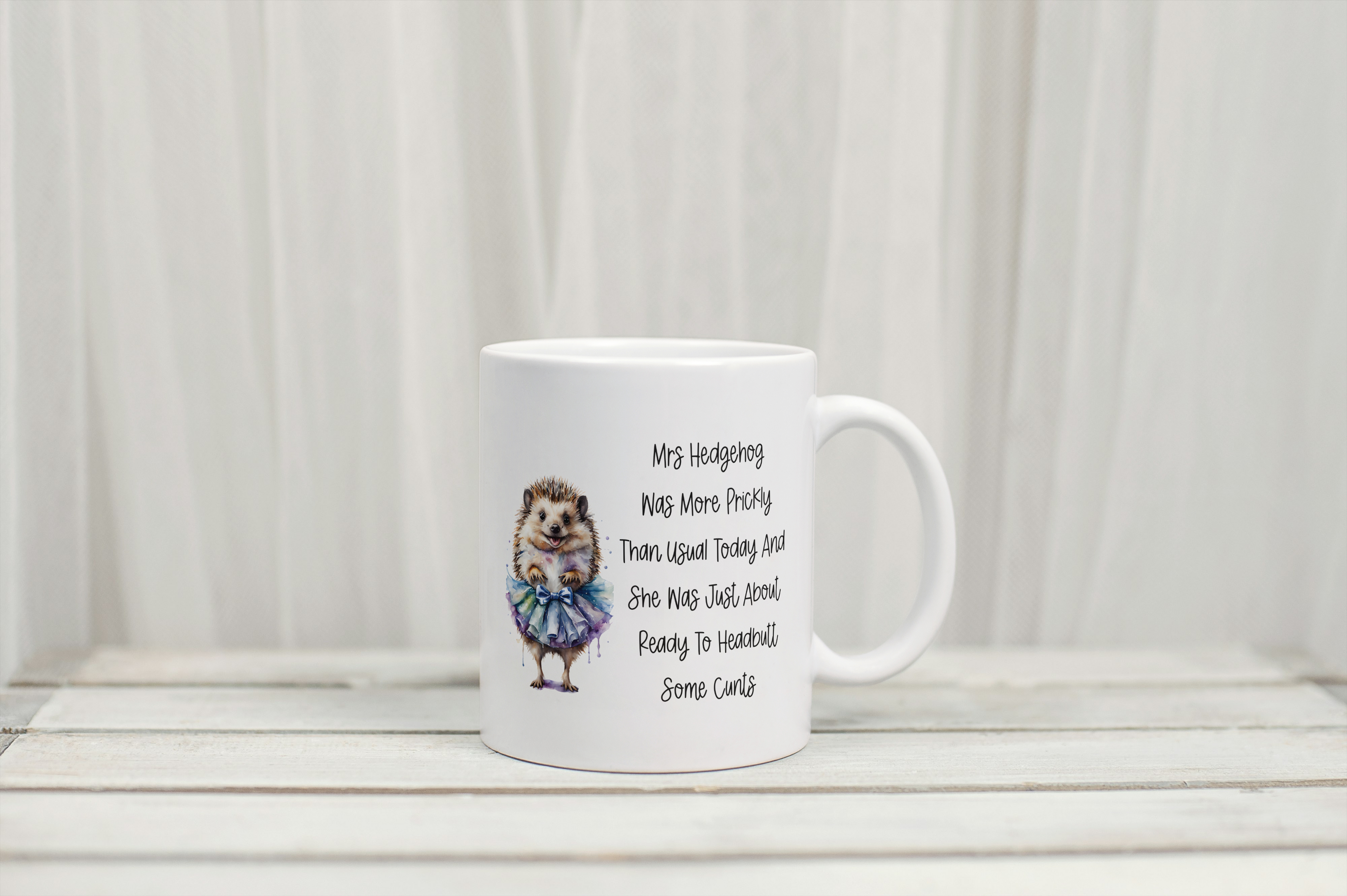 Mrs Hedgehog Sweary Mug Or Tumbler