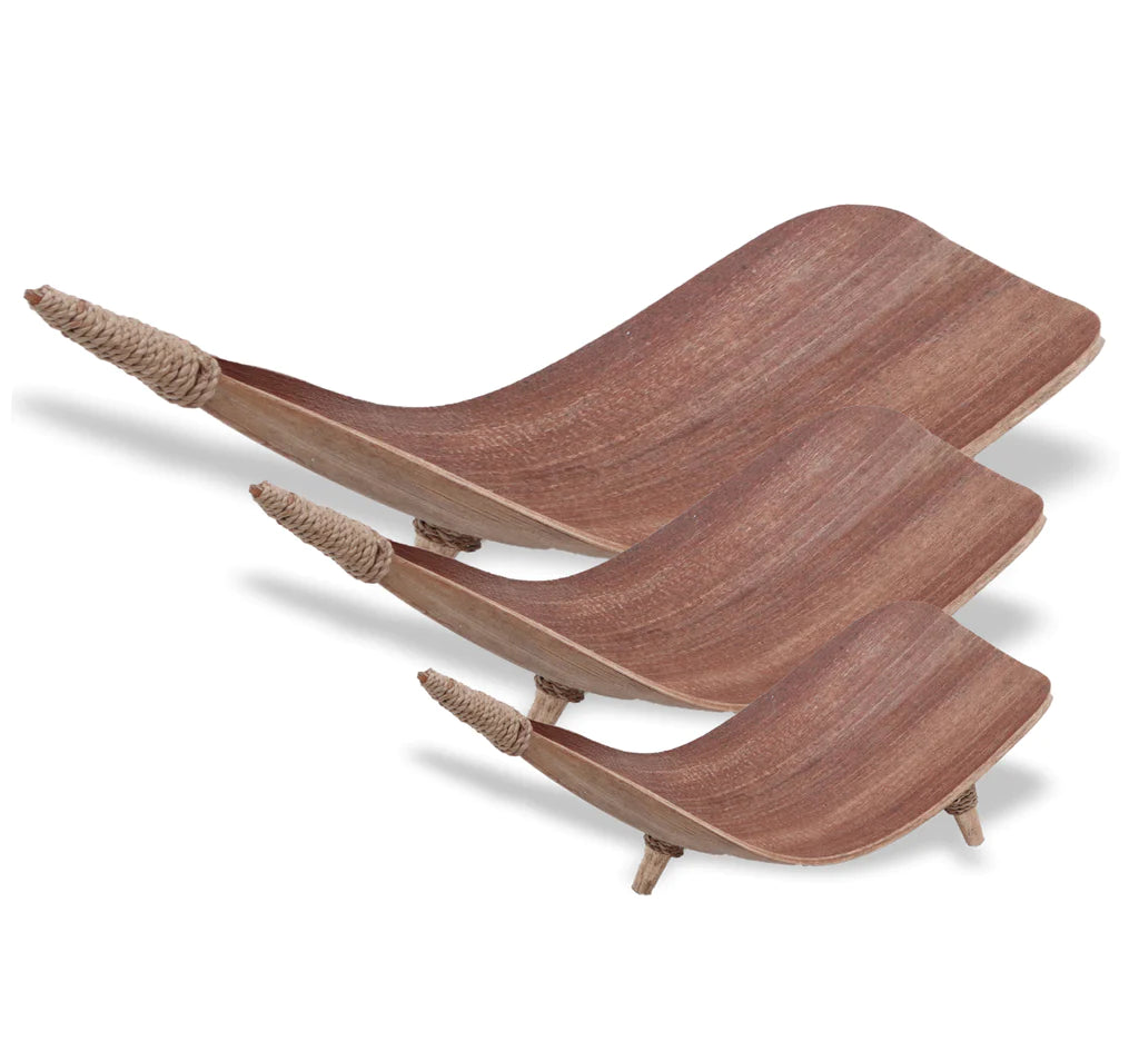 Coconut Leaf Fruit Bowl Sets of 3 - Natural