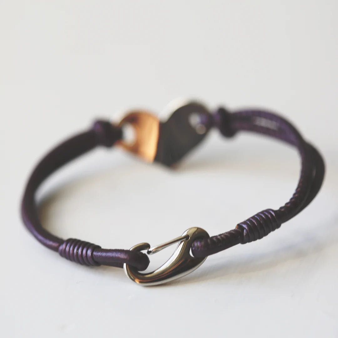 Handwriting Hearts Forever Bracelet Berry - By Photo Upload