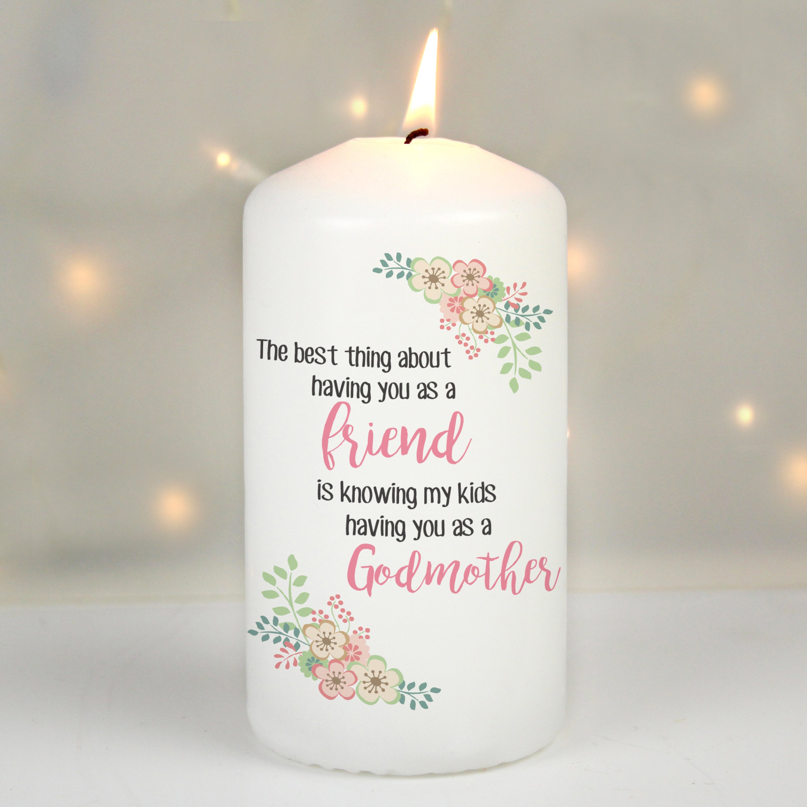 Personalised The Best Thing Pillar Candle
