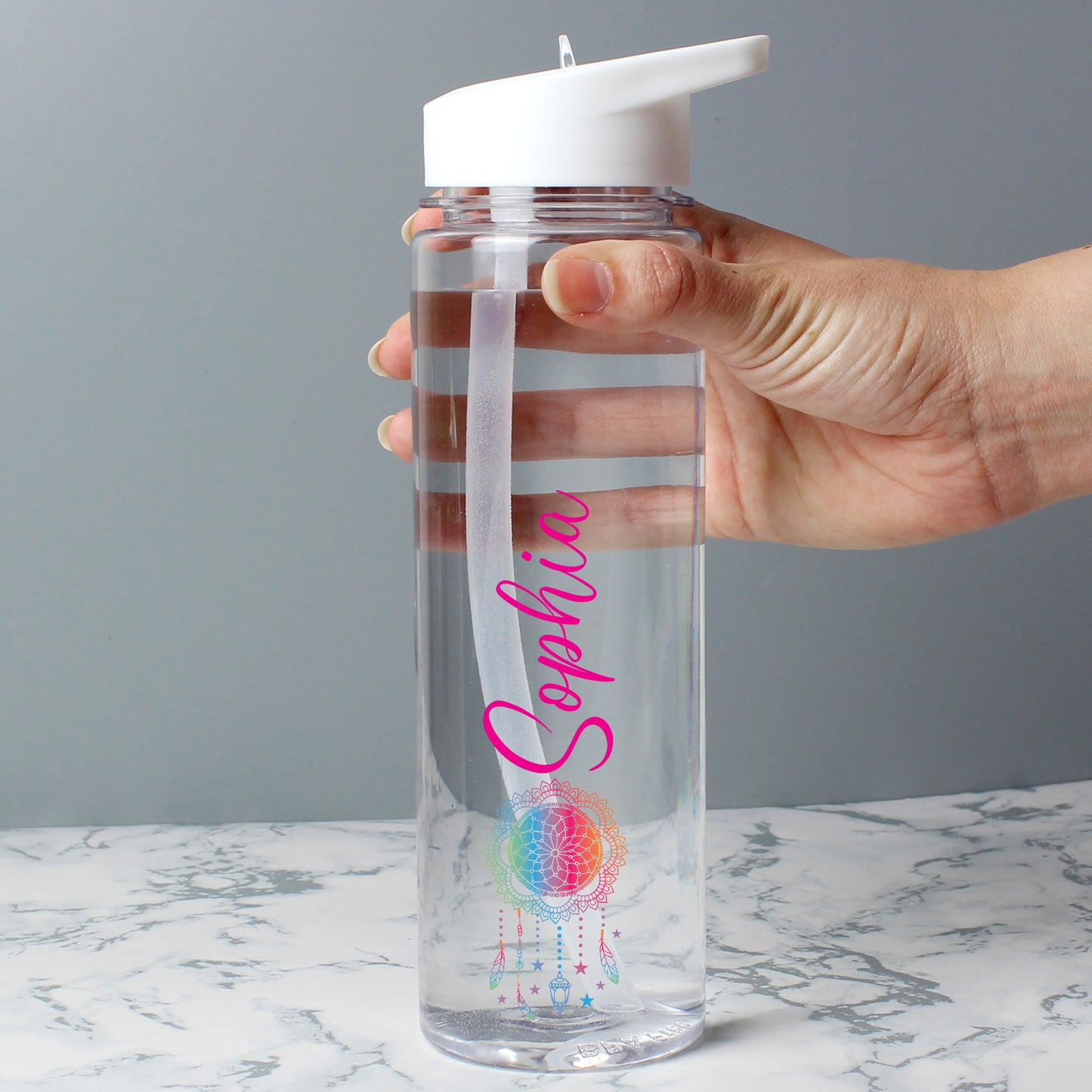 Personalised Dream Catcher Name Only Island Water Bottle