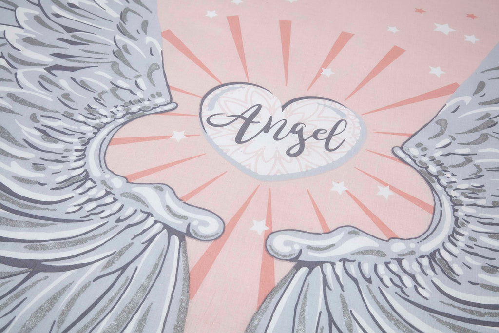 Angel Wings Duvet Cover Set - Pink