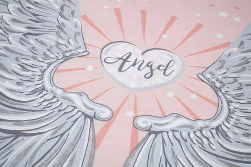 Angel Wings Duvet Cover Set - Pink