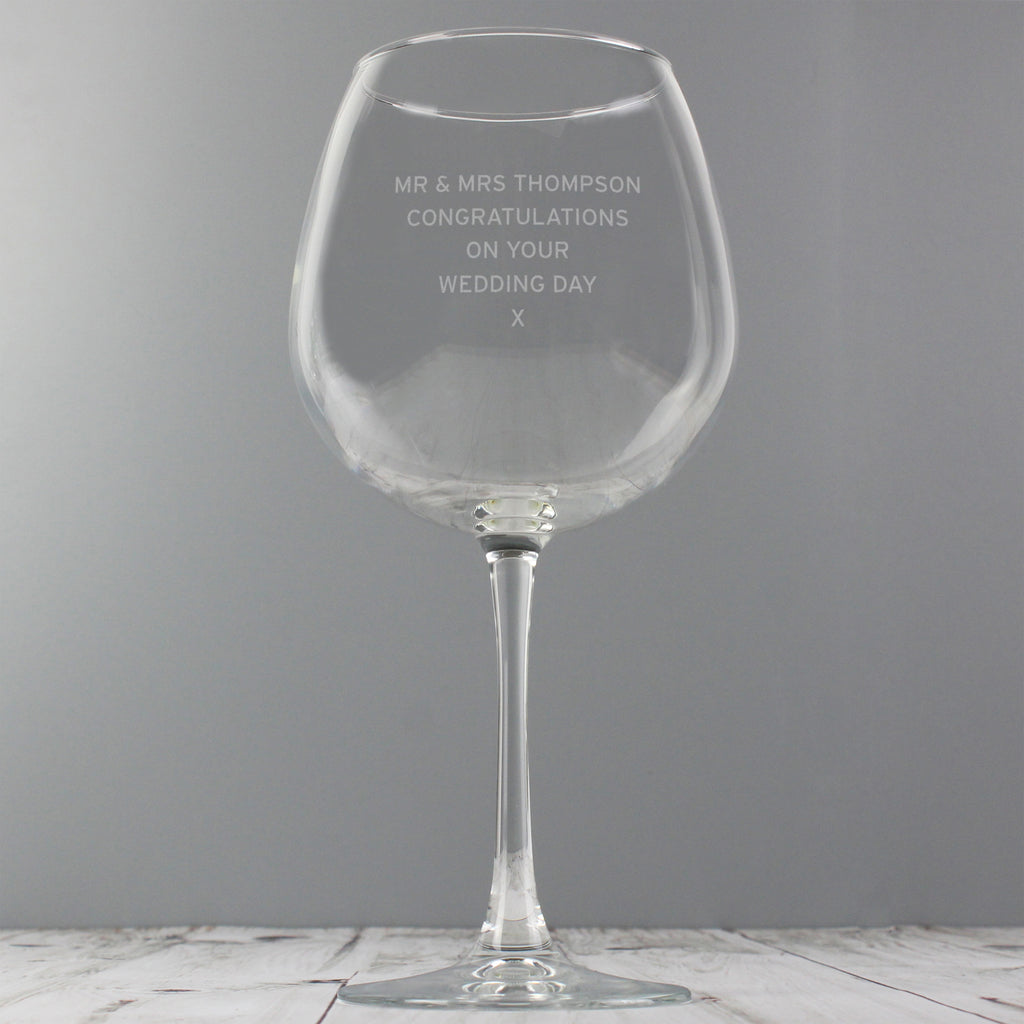 Personalised Bold Statement Bottle In A Glass