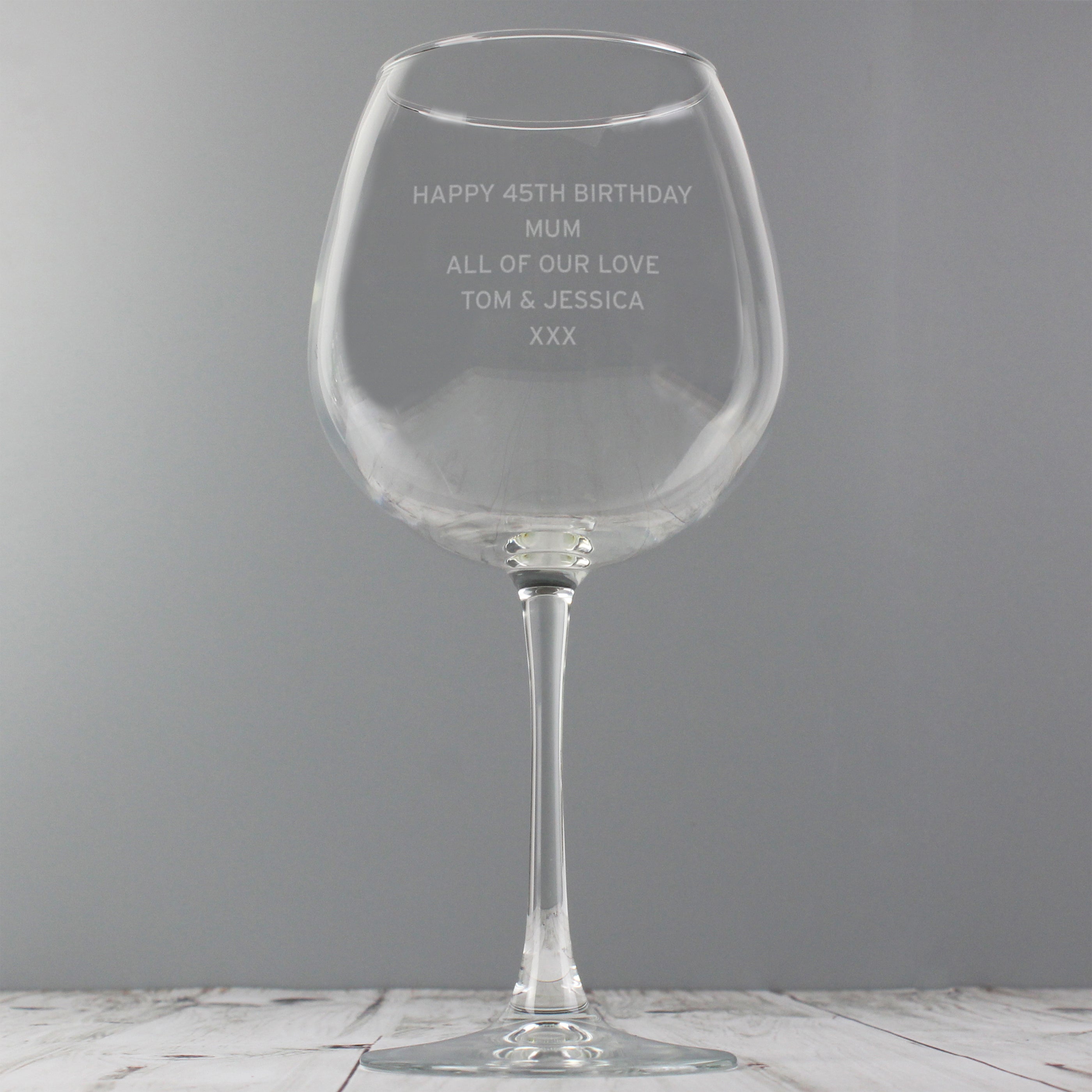 Personalised Bold Statement Bottle In A Glass