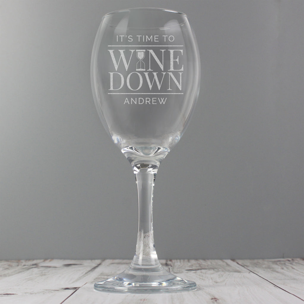 Personalised 'It's Time to.....Down' Glass