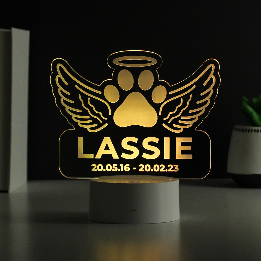 Personalised Pet Memorial LED Light